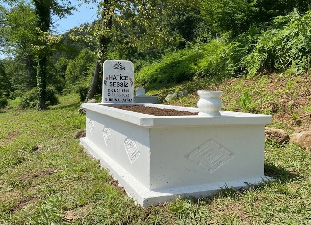 Beyaz Baklava Dilimli Mezar