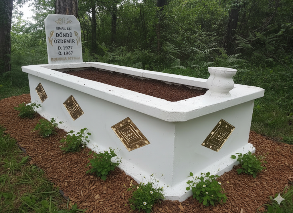  Renkli Baklava Yaldız Mezar