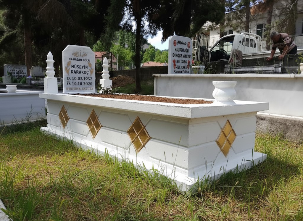 (PREMİUM) Mevlana Yaldız Mezar (Mermer Minare ve Suluklu)